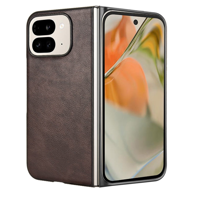 For Google Pixel 9 Pro Fold Litchi Texture Back Cover Phone Case