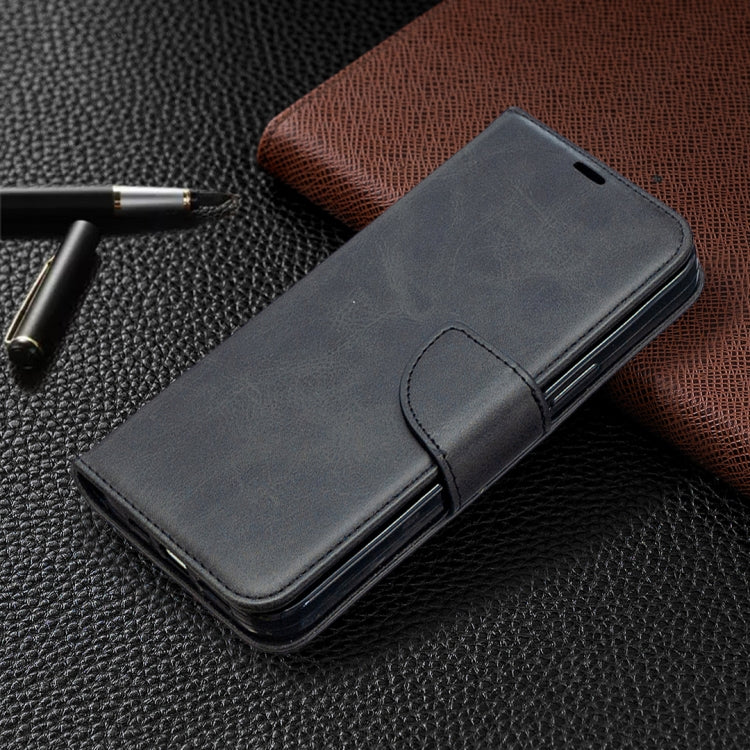 For iPhone 12 Pro Max Retro Lambskin Texture Pure Color Horizontal Flip PU Leather Case, with Holder & Card Slots & Wallet & Lanyard