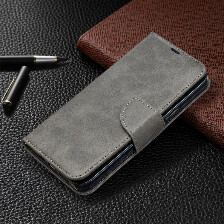 For iPhone 12 Pro Max Retro Lambskin Texture Pure Color Horizontal Flip PU Leather Case, with Holder & Card Slots & Wallet & Lanyard