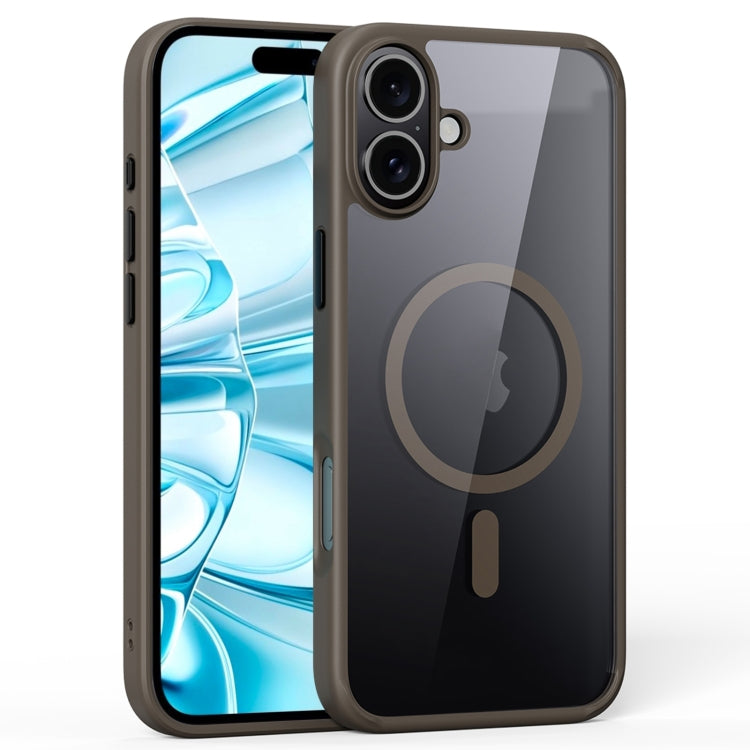 For iPhone 16 Ming Shield Series MagSafe Magnetic Phone Case