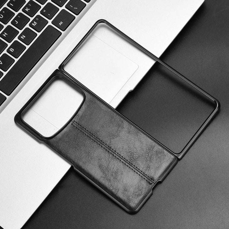 For Xiaomi Mix Fold 4 Cow Pattern Sewing Back Cover Phone Case