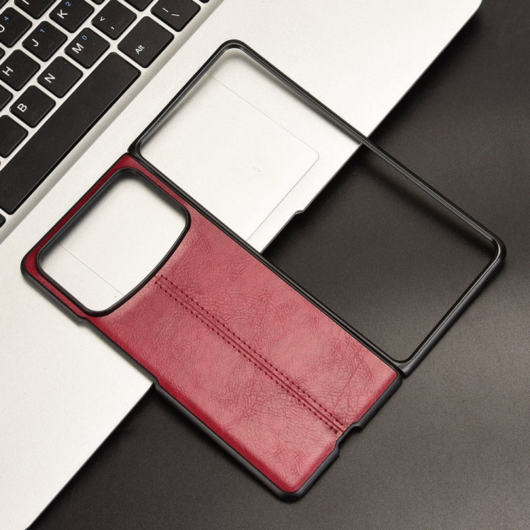 For Xiaomi Mix Fold 4 Cow Pattern Sewing Back Cover Phone Case