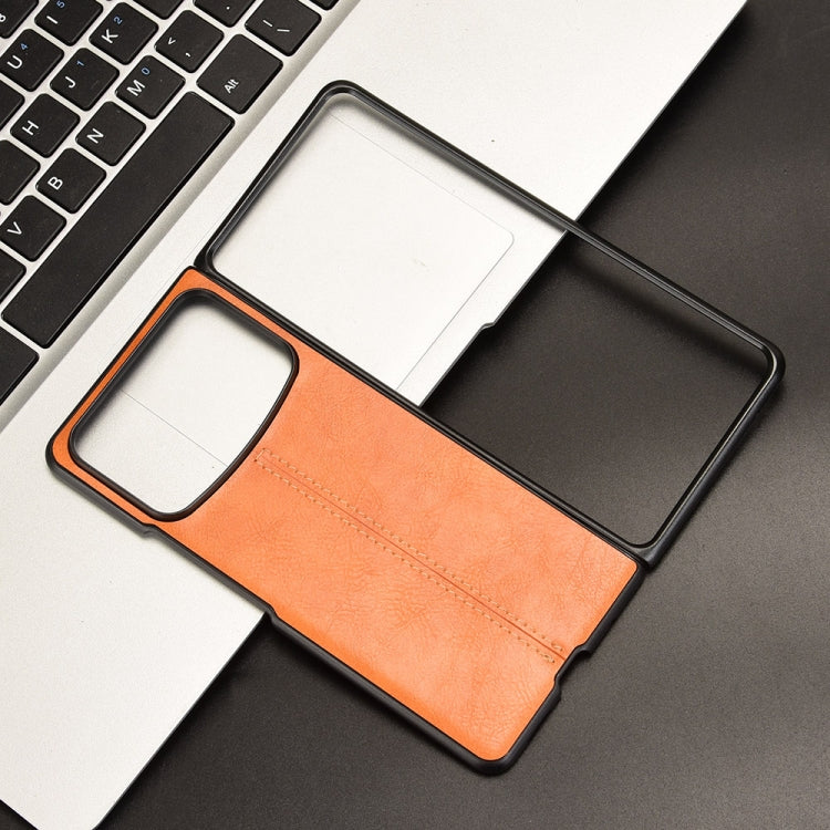 For Xiaomi Mix Fold 4 Cow Pattern Sewing Back Cover Phone Case