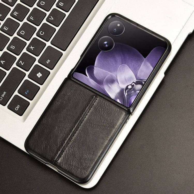 For Xiaomi Mix Flip Cow Pattern Sewing Back Cover Phone Case