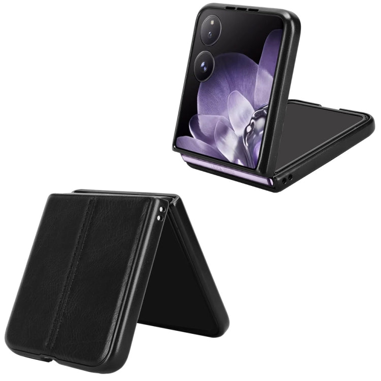For Xiaomi Mix Flip Cow Pattern Sewing Back Cover Phone Case