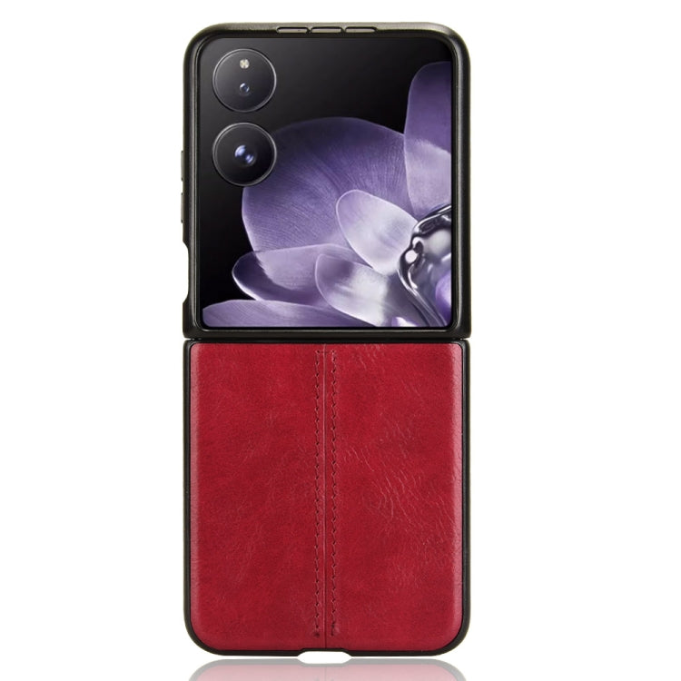 For Xiaomi Mix Flip Cow Pattern Sewing Back Cover Phone Case