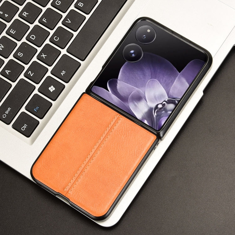 For Xiaomi Mix Flip Cow Pattern Sewing Back Cover Phone Case