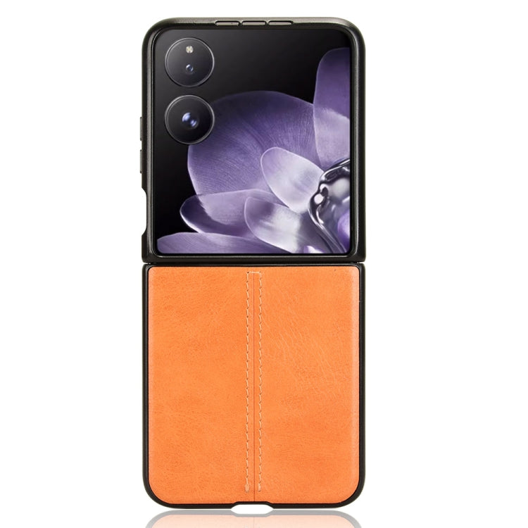 For Xiaomi Mix Flip Cow Pattern Sewing Back Cover Phone Case