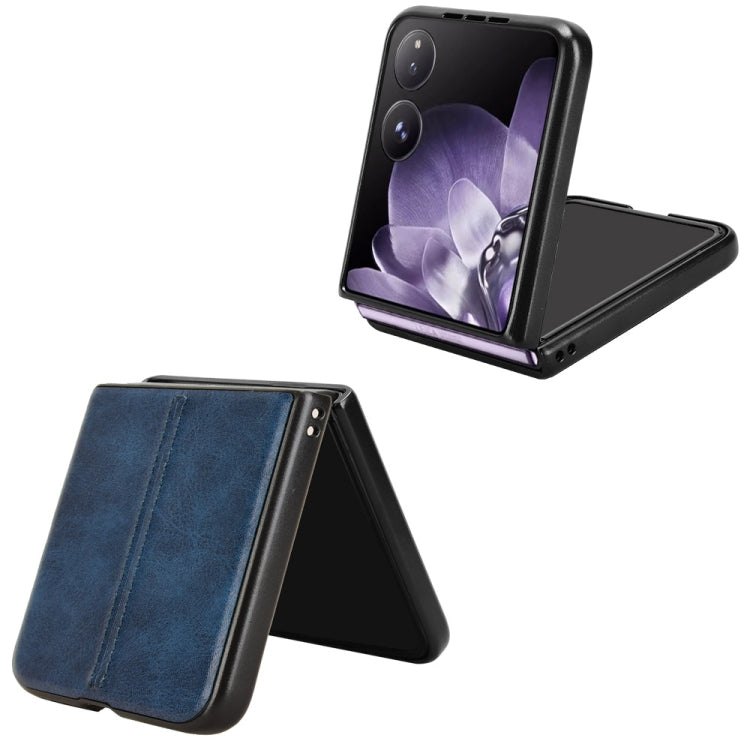 For Xiaomi Mix Flip Cow Pattern Sewing Back Cover Phone Case