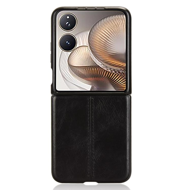 For Xiaomi Mix Flip 2 Cow Pattern Sewing Back Cover Phone Case