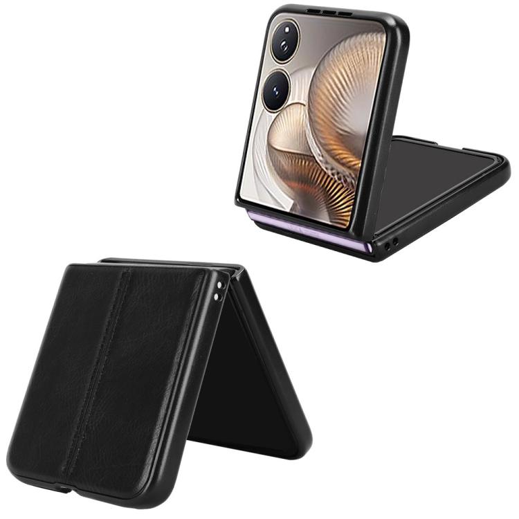 For Xiaomi Mix Flip 2 Cow Pattern Sewing Back Cover Phone Case