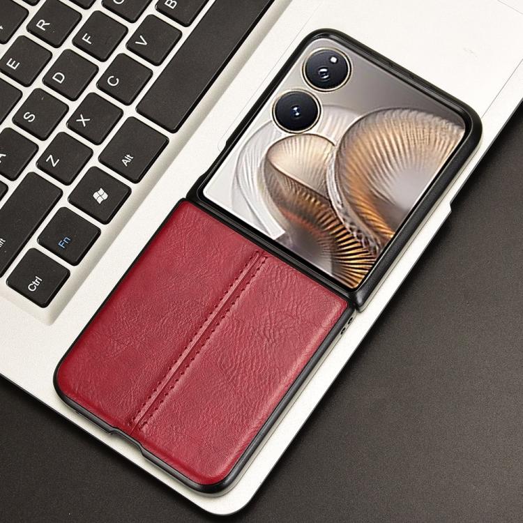 For Xiaomi Mix Flip 2 Cow Pattern Sewing Back Cover Phone Case