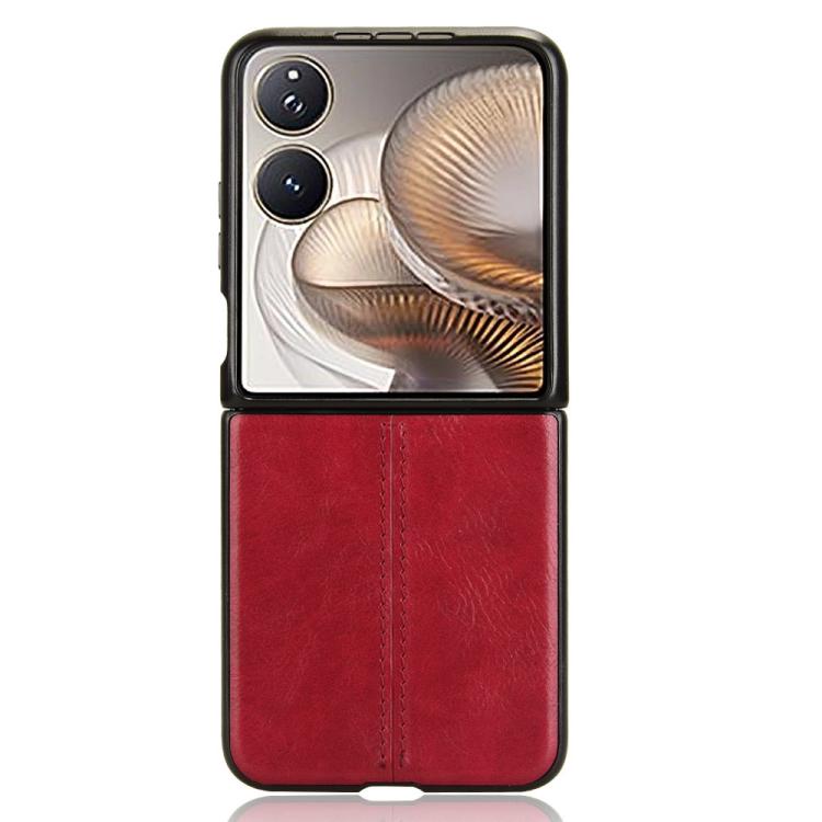 For Xiaomi Mix Flip 2 Cow Pattern Sewing Back Cover Phone Case