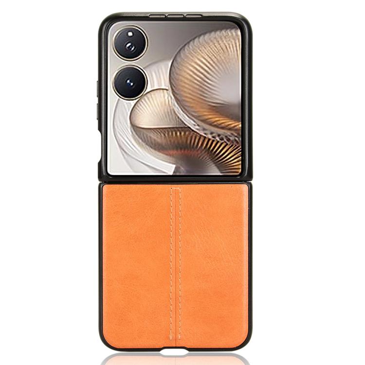 For Xiaomi Mix Flip 2 Cow Pattern Sewing Back Cover Phone Case