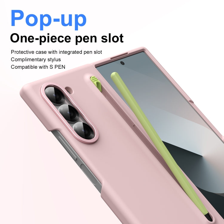 For Samsung Galaxy Z Fold6 Skin Feel Foldable Shockproof Phone Case with Capacitive Stylus