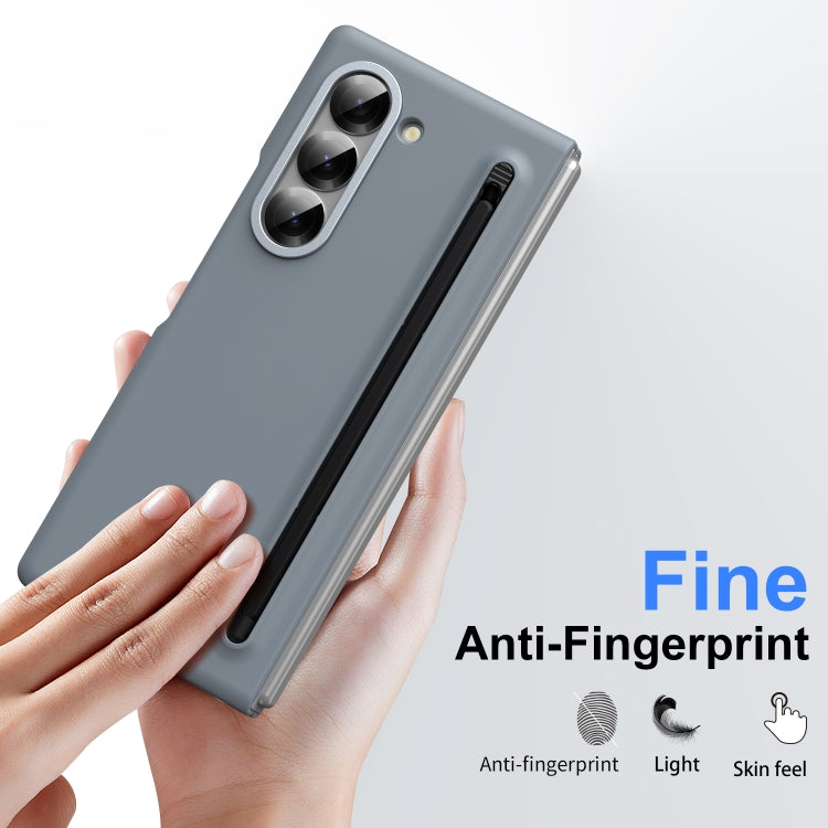 For Samsung Galaxy Z Fold6 Skin Feel Foldable Shockproof Phone Case with Capacitive Stylus