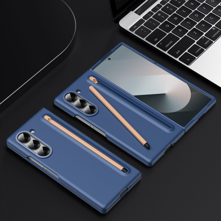 For Samsung Galaxy Z Fold6 Skin Feel Foldable Shockproof Phone Case with Capacitive Stylus