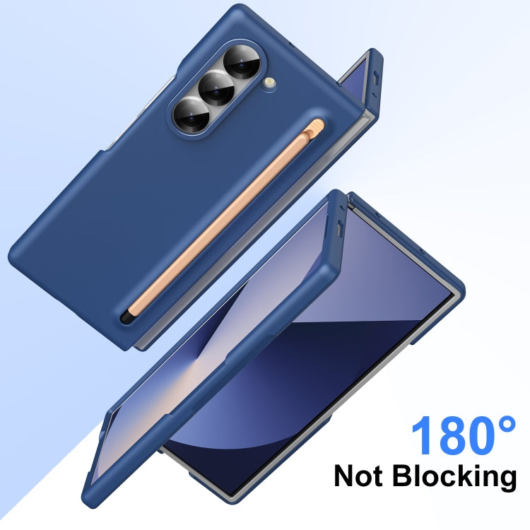 For Samsung Galaxy Z Fold6 Skin Feel Foldable Shockproof Phone Case with Capacitive Stylus