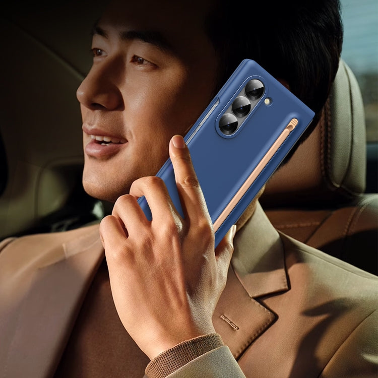 For Samsung Galaxy Z Fold6 Skin Feel Foldable Shockproof Phone Case with Capacitive Stylus