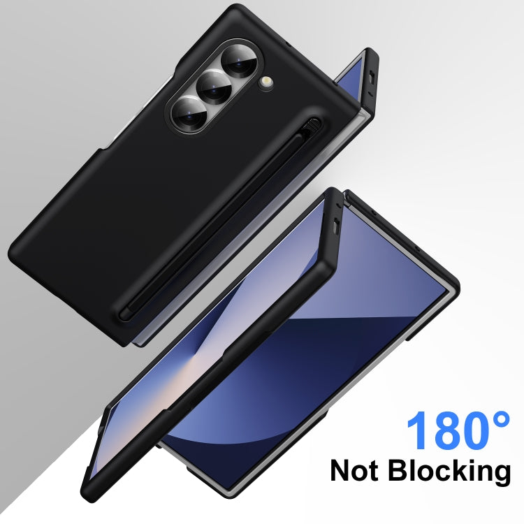 For Samsung Galaxy Z Fold6 Skin Feel Foldable Shockproof Phone Case with Capacitive Stylus