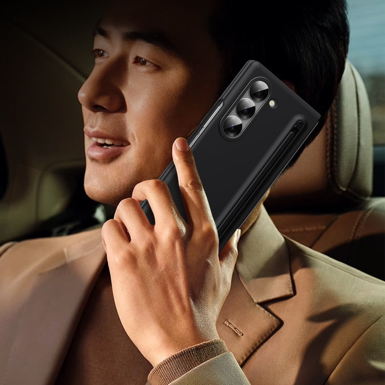For Samsung Galaxy Z Fold6 Skin Feel Foldable Shockproof Phone Case with Capacitive Stylus