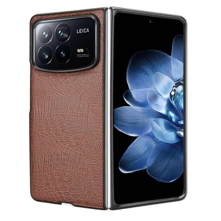 For Xiaomi Mix Fold 4 Crocodile Texture Back Cover Phone Case