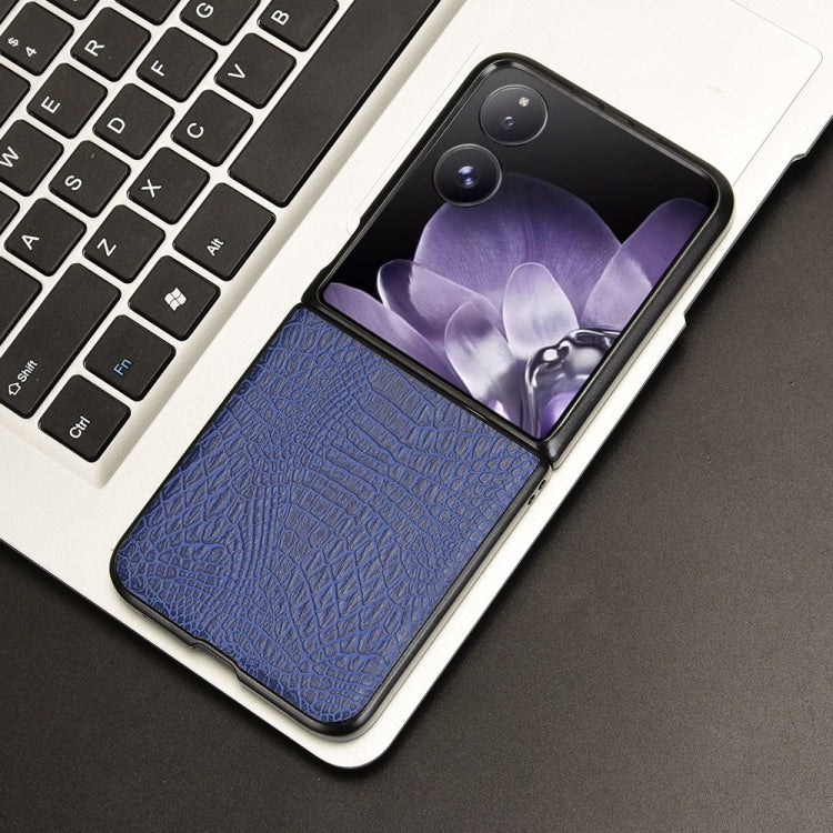For Xiaomi Mix Flip Crocodile Texture Back Cover Phone Case
