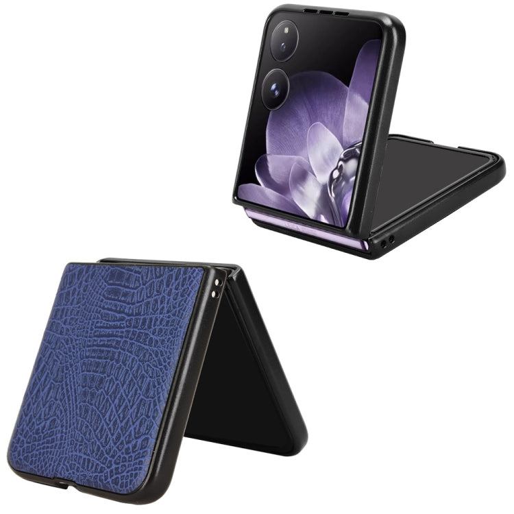 For Xiaomi Mix Flip Crocodile Texture Back Cover Phone Case
