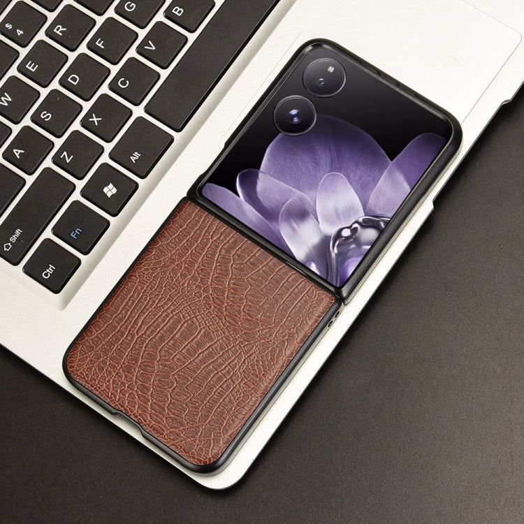For Xiaomi Mix Flip Crocodile Texture Back Cover Phone Case