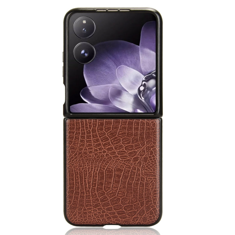 For Xiaomi Mix Flip Crocodile Texture Back Cover Phone Case