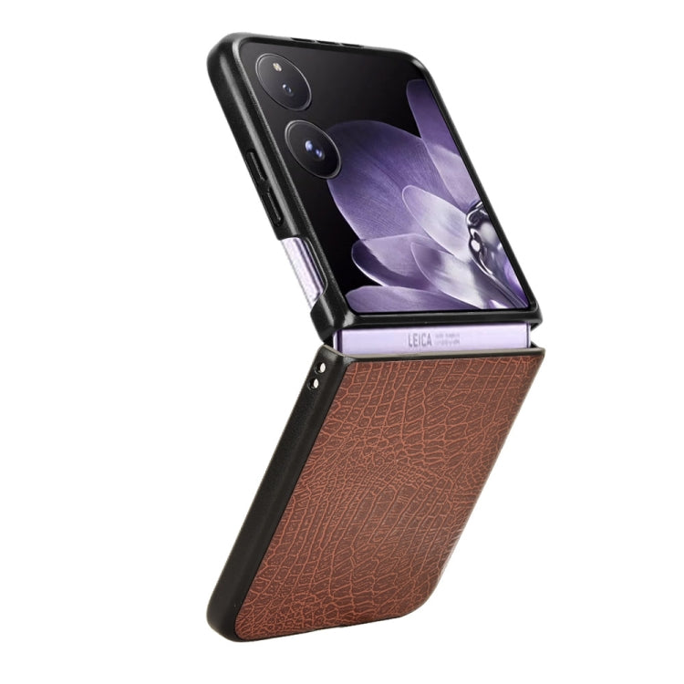For Xiaomi Mix Flip Crocodile Texture Back Cover Phone Case