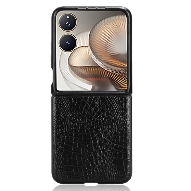 For Xiaomi Mix Flip 2 Crocodile Texture Back Cover Phone Case