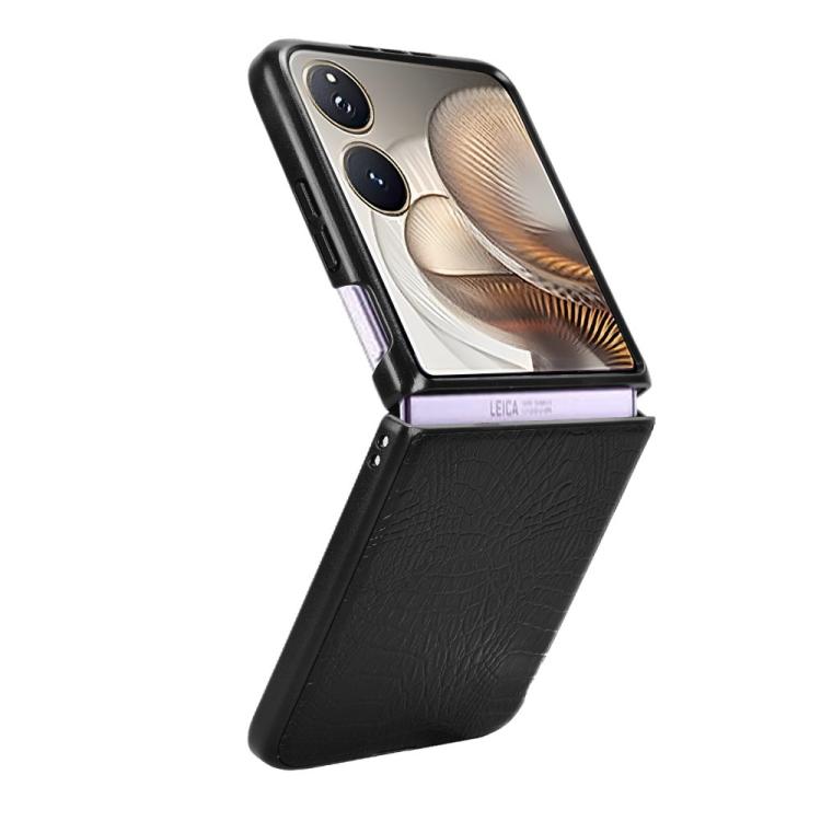 For Xiaomi Mix Flip 2 Crocodile Texture Back Cover Phone Case