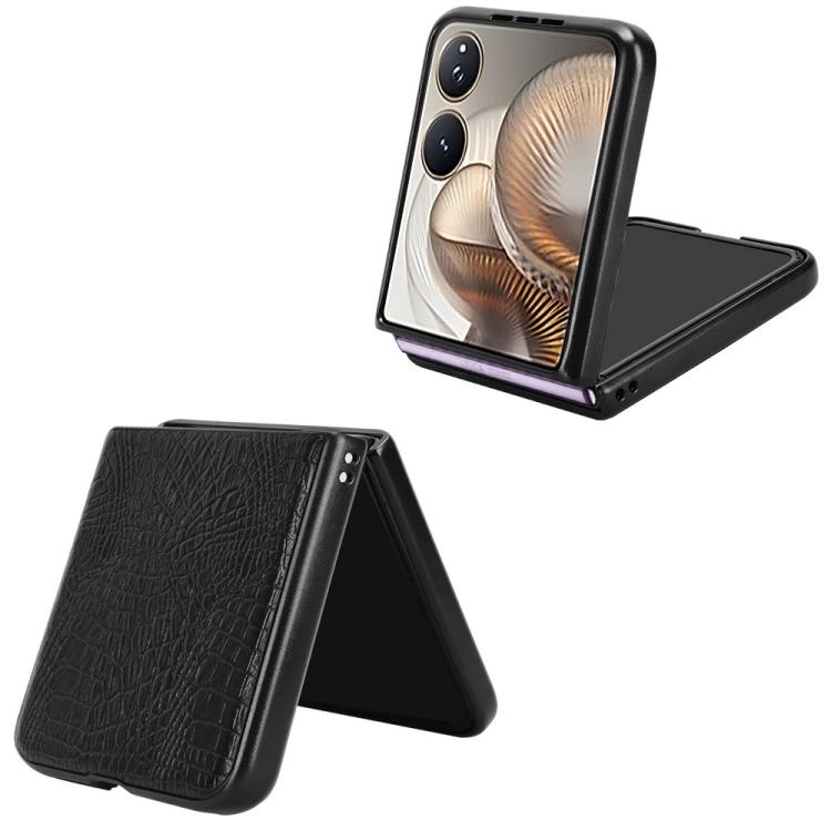For Xiaomi Mix Flip 2 Crocodile Texture Back Cover Phone Case