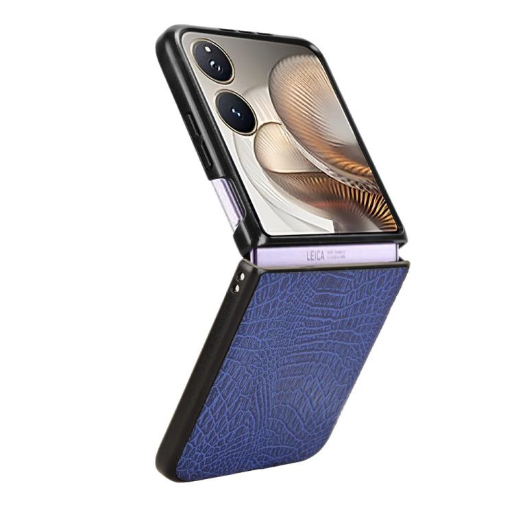 For Xiaomi Mix Flip 2 Crocodile Texture Back Cover Phone Case