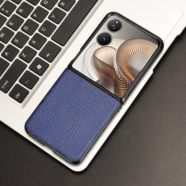 For Xiaomi Mix Flip 2 Crocodile Texture Back Cover Phone Case