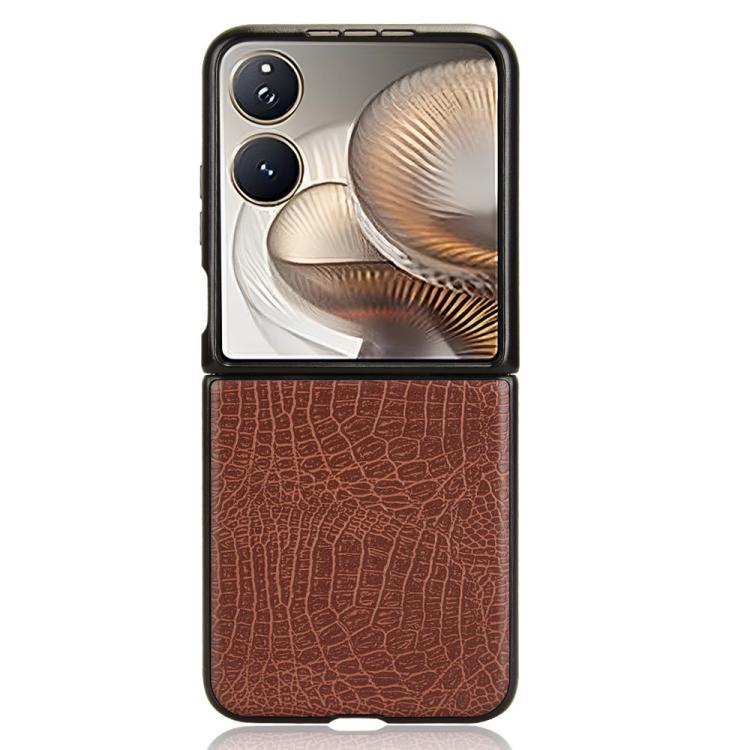 For Xiaomi Mix Flip 2 Crocodile Texture Back Cover Phone Case