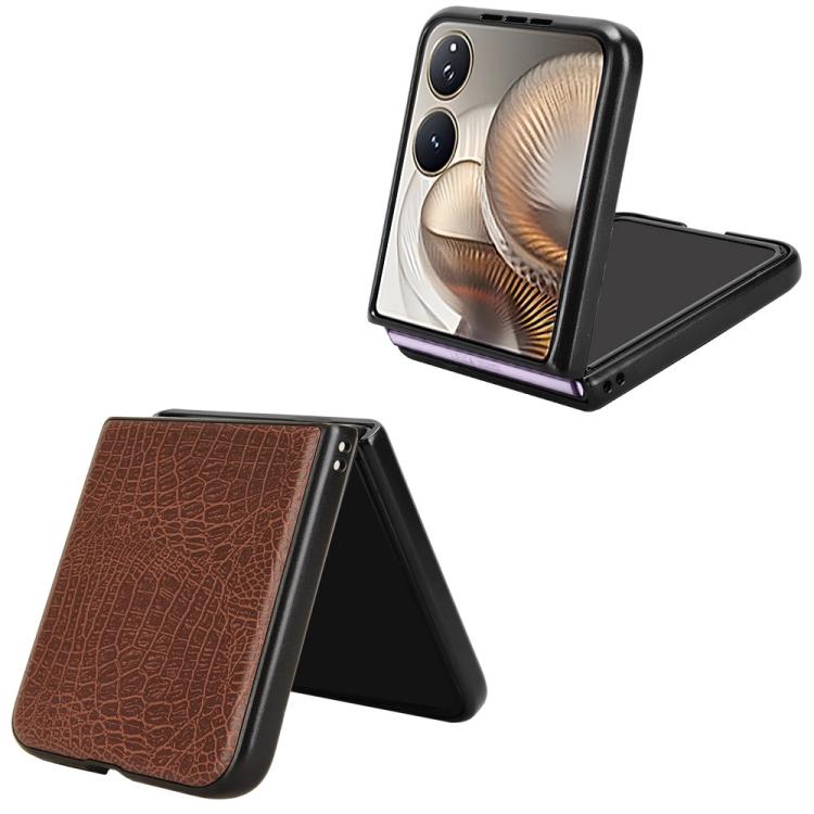 For Xiaomi Mix Flip 2 Crocodile Texture Back Cover Phone Case