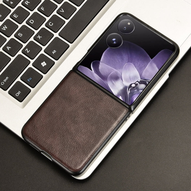 For Xiaomi Mix Flip Litchi Texture Back Cover Phone Case