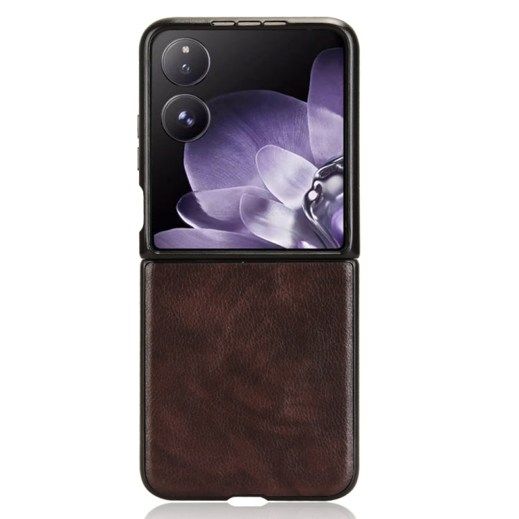 For Xiaomi Mix Flip Litchi Texture Back Cover Phone Case