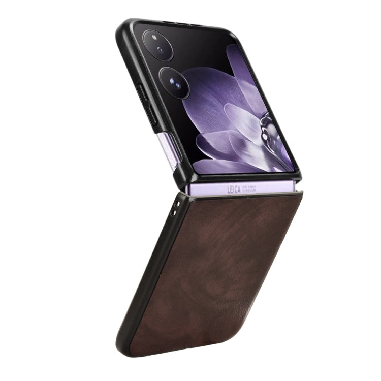 For Xiaomi Mix Flip Litchi Texture Back Cover Phone Case