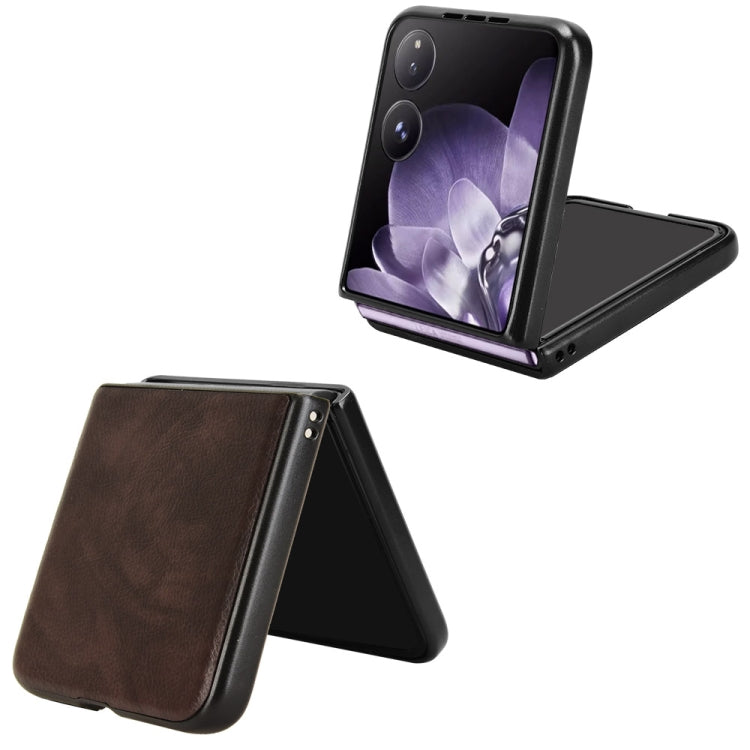 For Xiaomi Mix Flip Litchi Texture Back Cover Phone Case