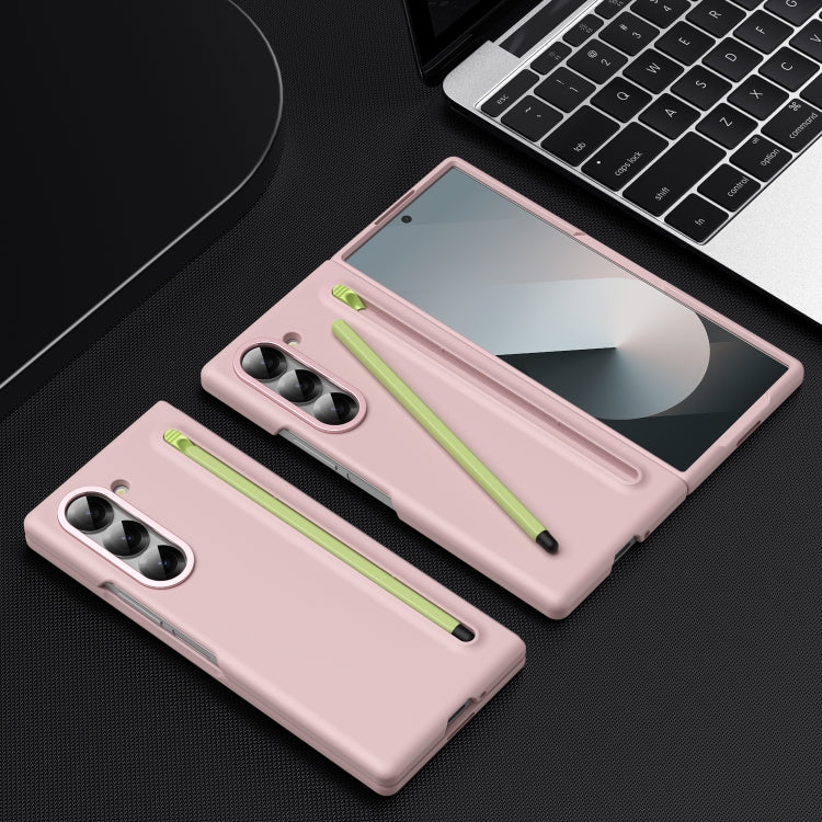 For Samsung Galaxy Z Fold6 Integrated Skin Feel Foldable Phone Case with Capacitive Stylus