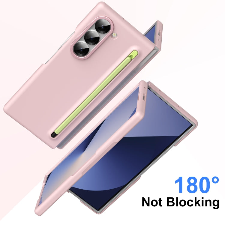For Samsung Galaxy Z Fold6 Integrated Skin Feel Foldable Phone Case with Capacitive Stylus