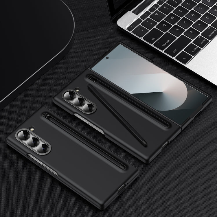 For Samsung Galaxy Z Fold6 Integrated Skin Feel Foldable Phone Case with Capacitive Stylus