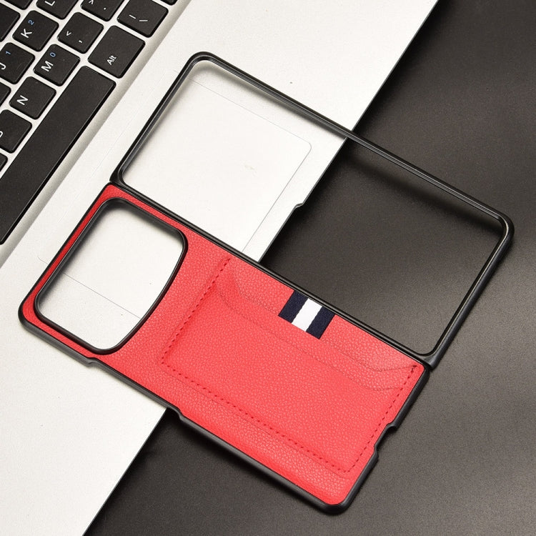For Xiaomi Mix Fold 4 Litchi Texture Card Slots Back Cover Phone Case