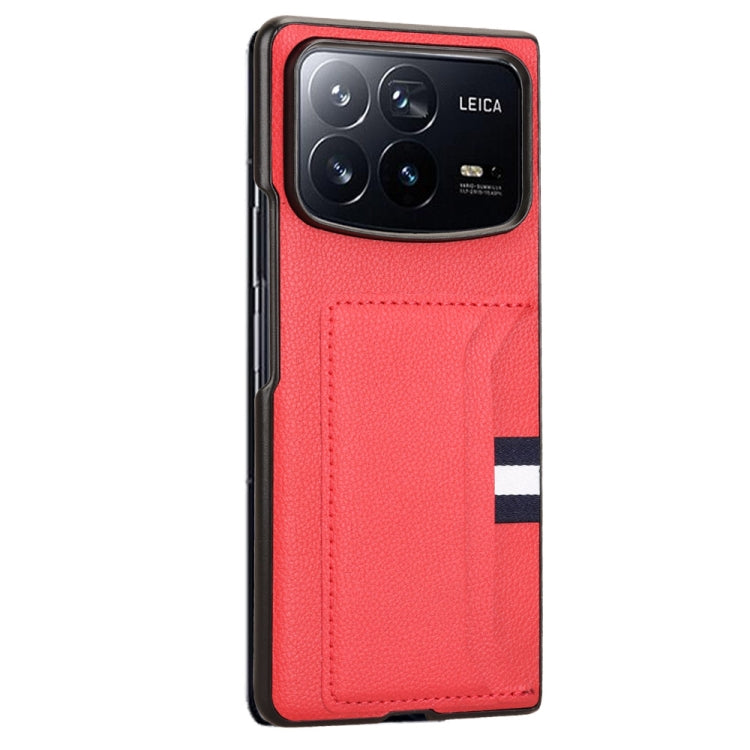 For Xiaomi Mix Fold 4 Litchi Texture Card Slots Back Cover Phone Case