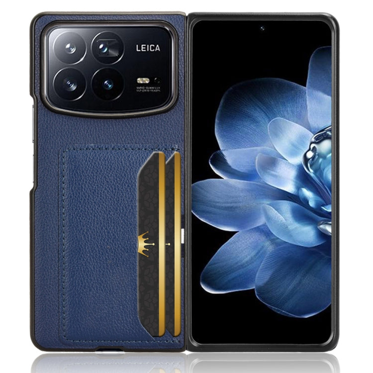 For Xiaomi Mix Fold 4 Litchi Texture Card Slots Back Cover Phone Case