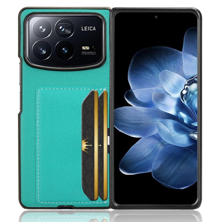For Xiaomi Mix Fold 4 Litchi Texture Card Slots Back Cover Phone Case