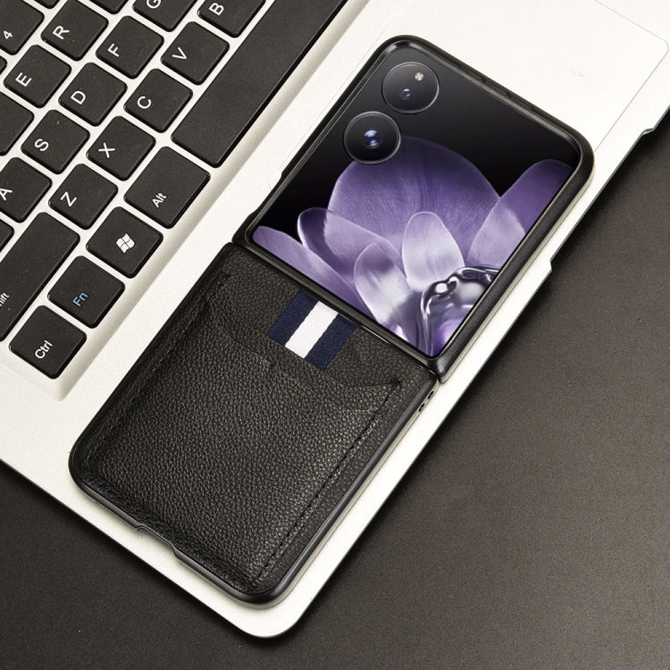For Xiaomi Mix Flip Litchi Texture Card Slots Back Cover Phone Case
